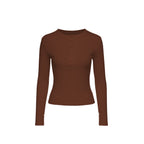 COBI LONG SLEEVE TOP BROWN