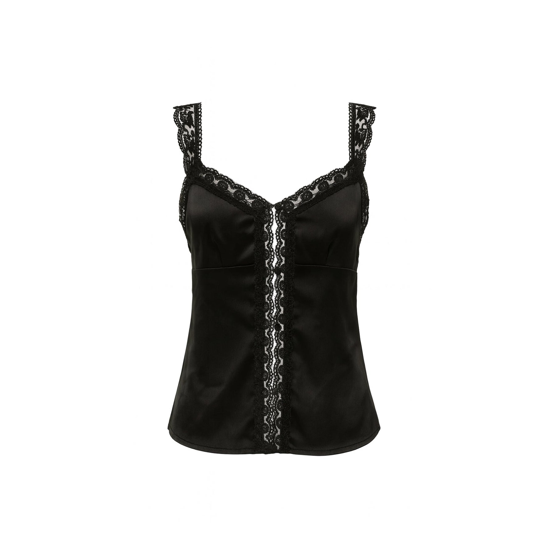 LUNA LACE TOP BLACK