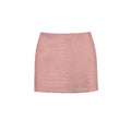 LEONA MINI SKIRT PINK LEATHER