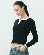 COBI LONG SLEEVE TOP BLACK
