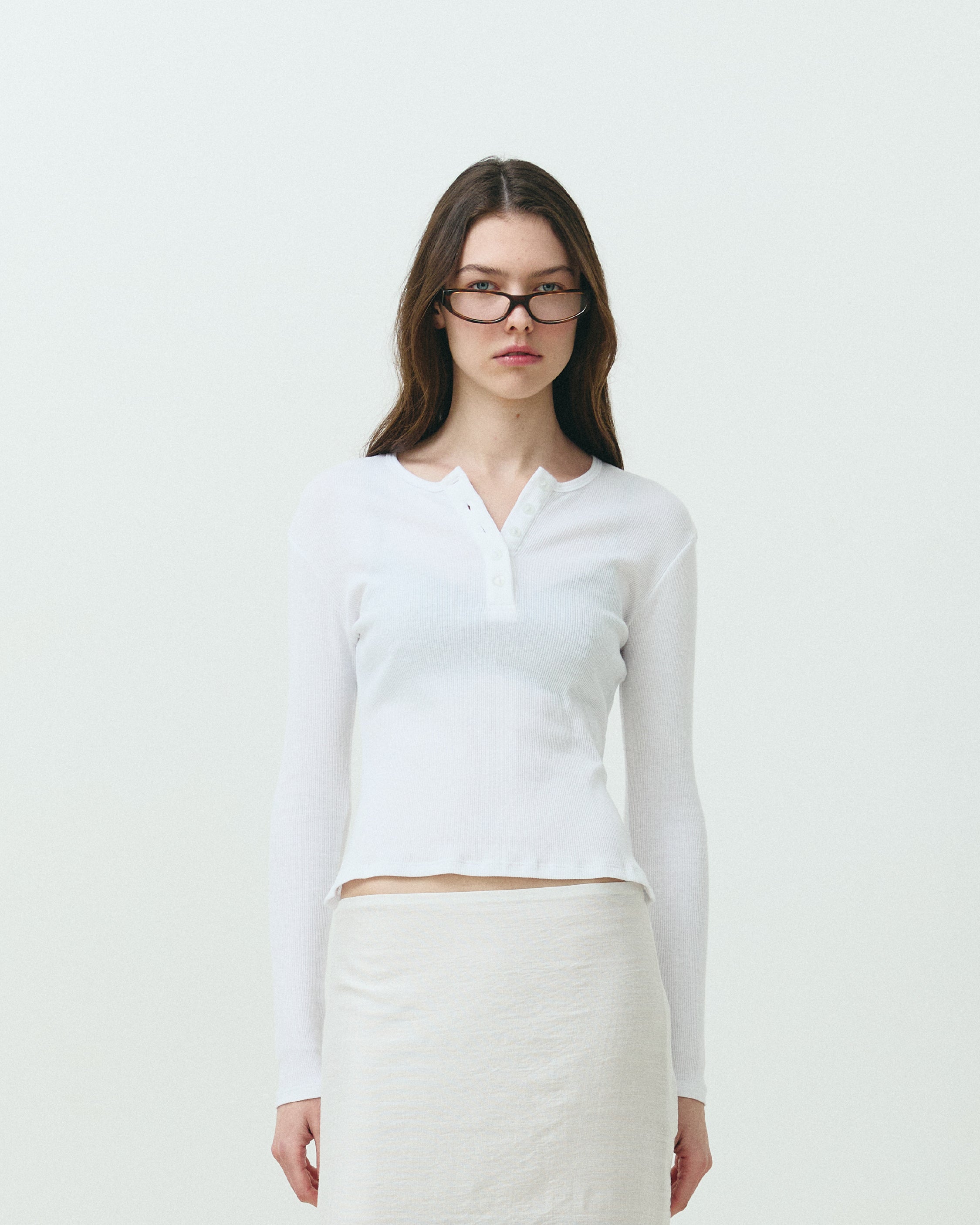 COBI LONG SLEEVE TOP WHITE