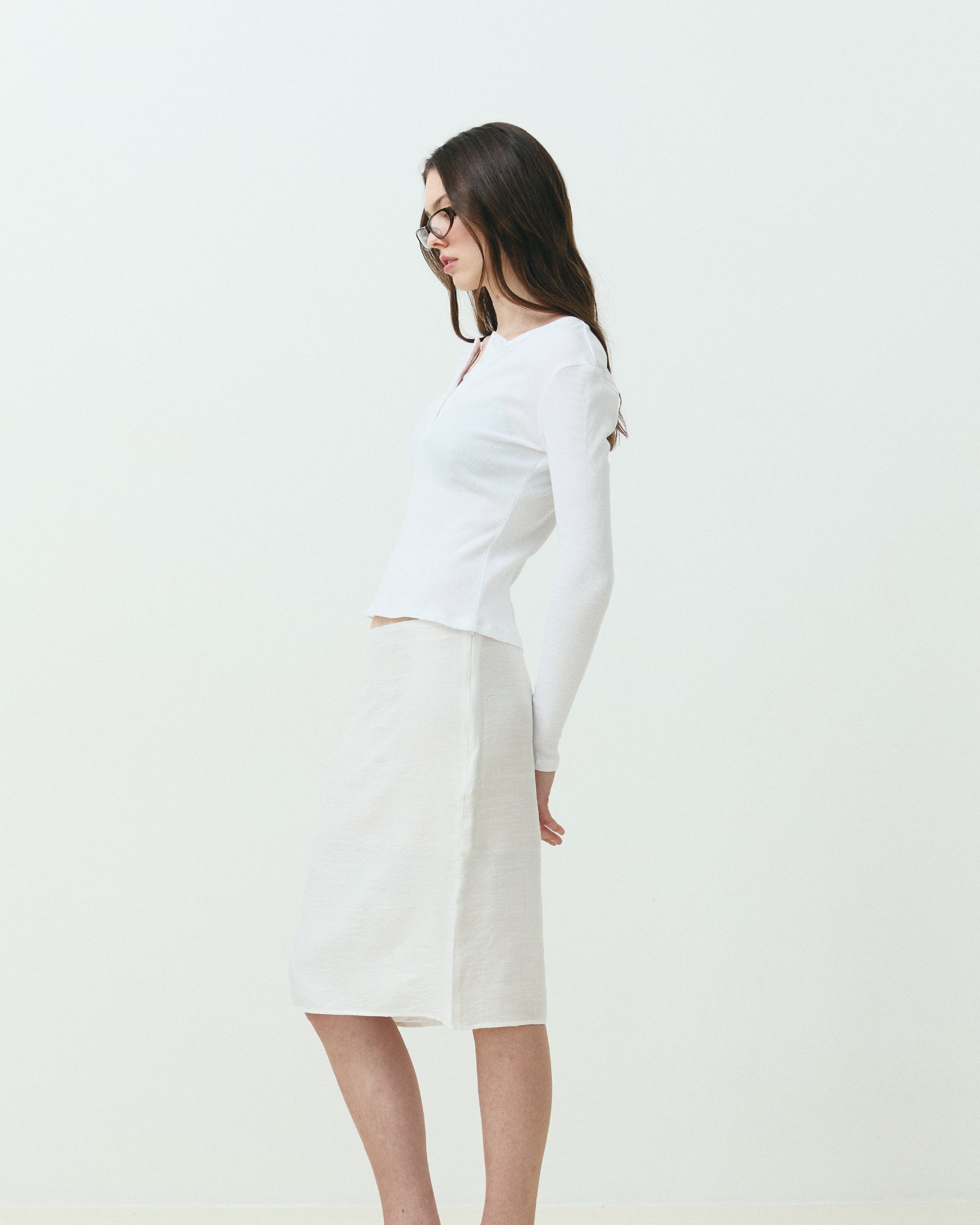COBI LONG SLEEVE TOP WHITE
