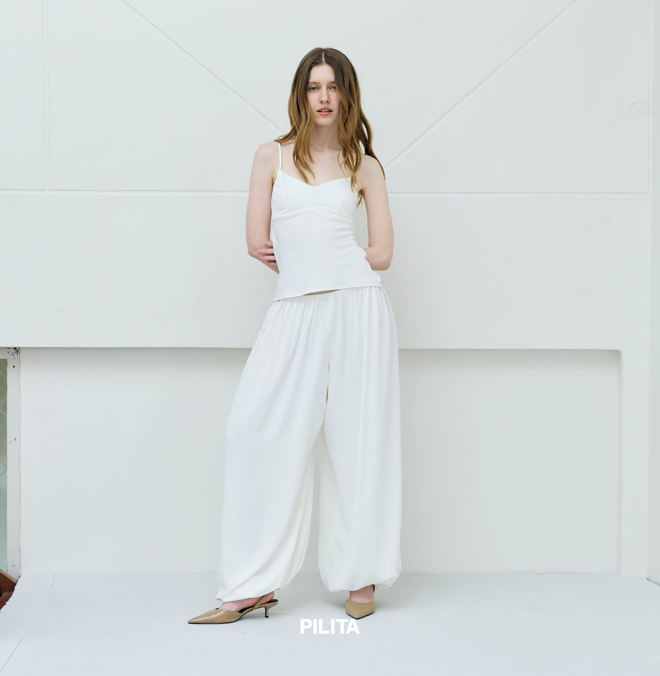 RIVIERA BALLOON PANTS WHITE