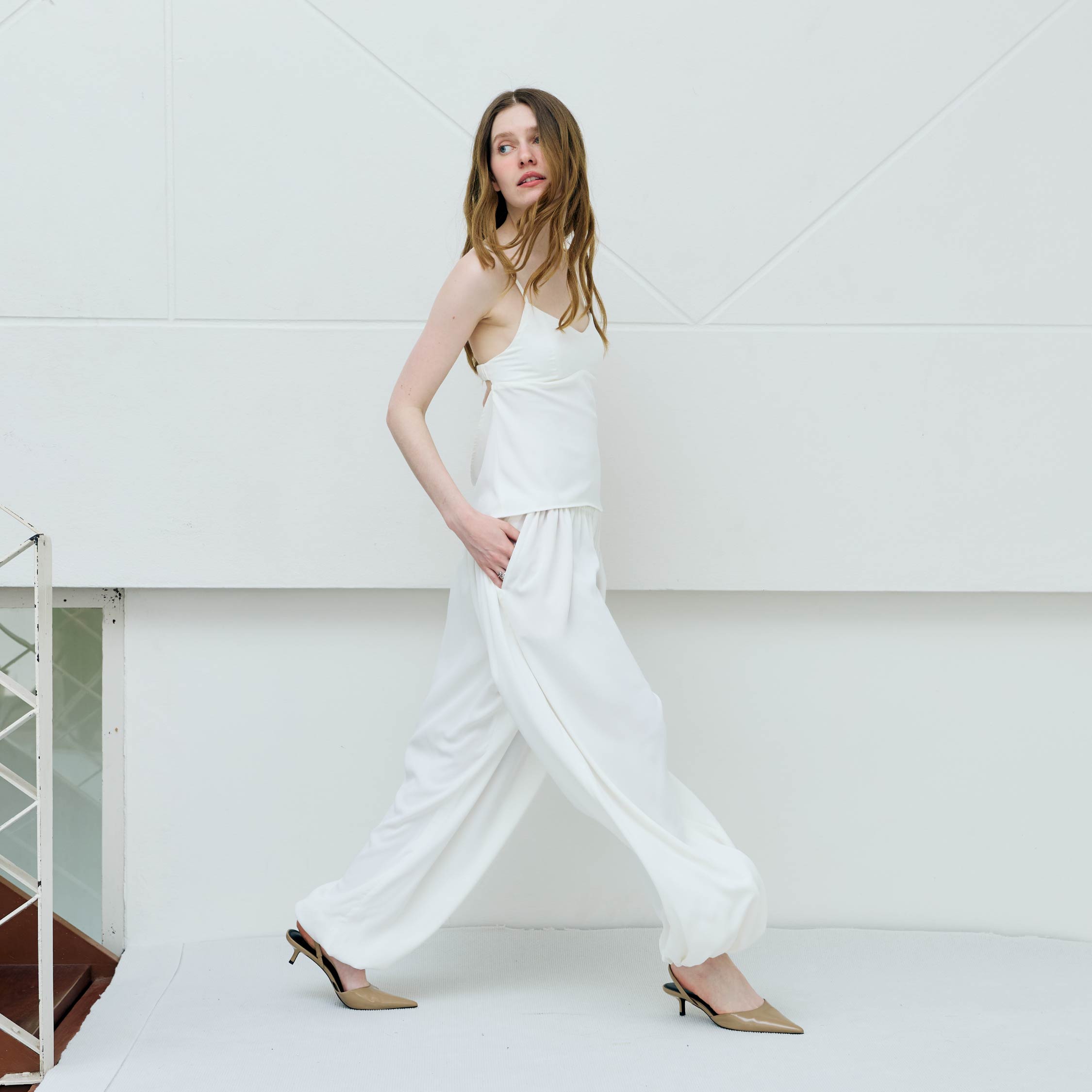 RIVIERA BALLOON PANTS WHITE