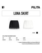 LUNA LACE SKIRT WHITE