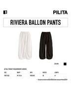 RIVIERA BALLOON PANTS BLACK