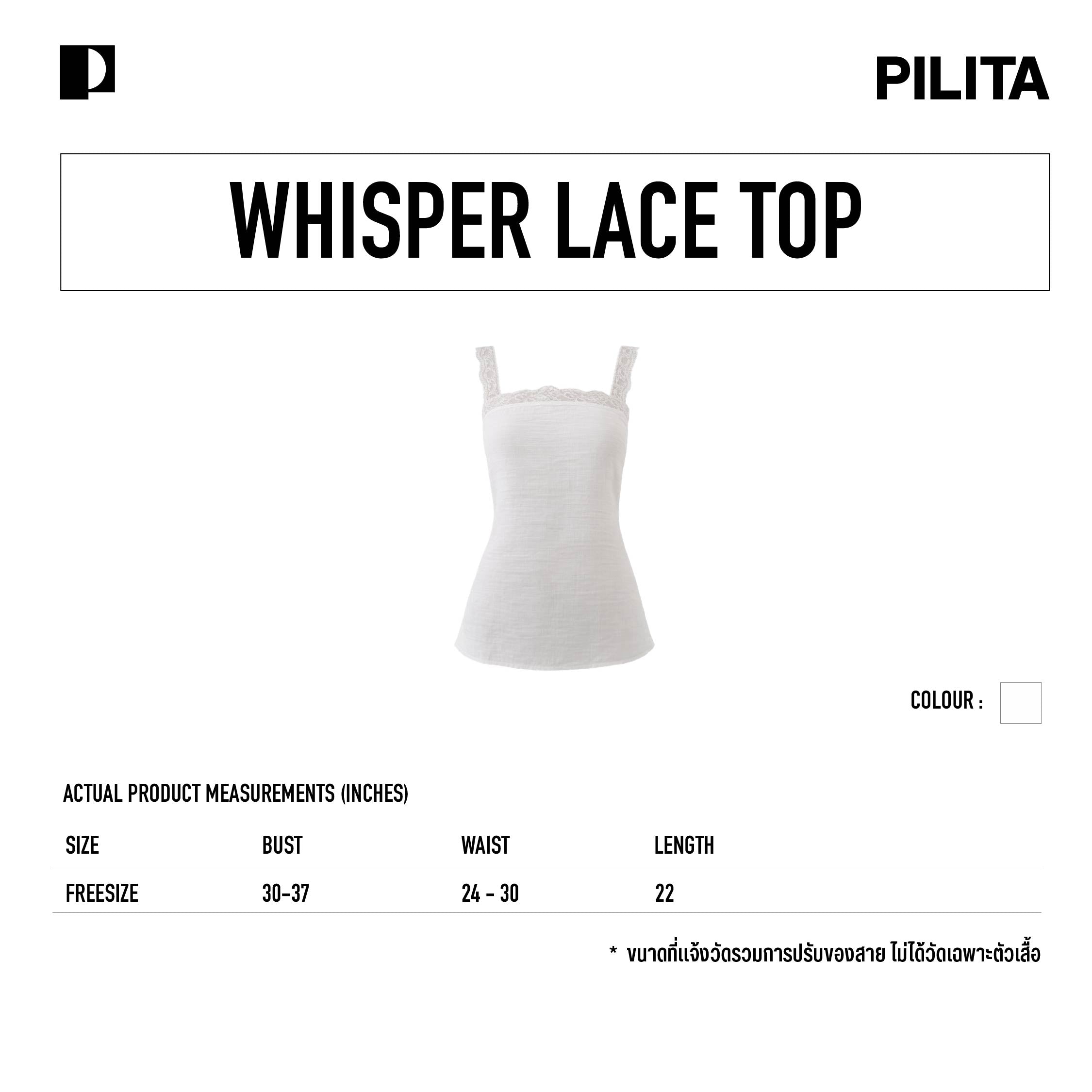 WHISPER LACE TOP