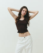 GREER TANK TOP BROWN