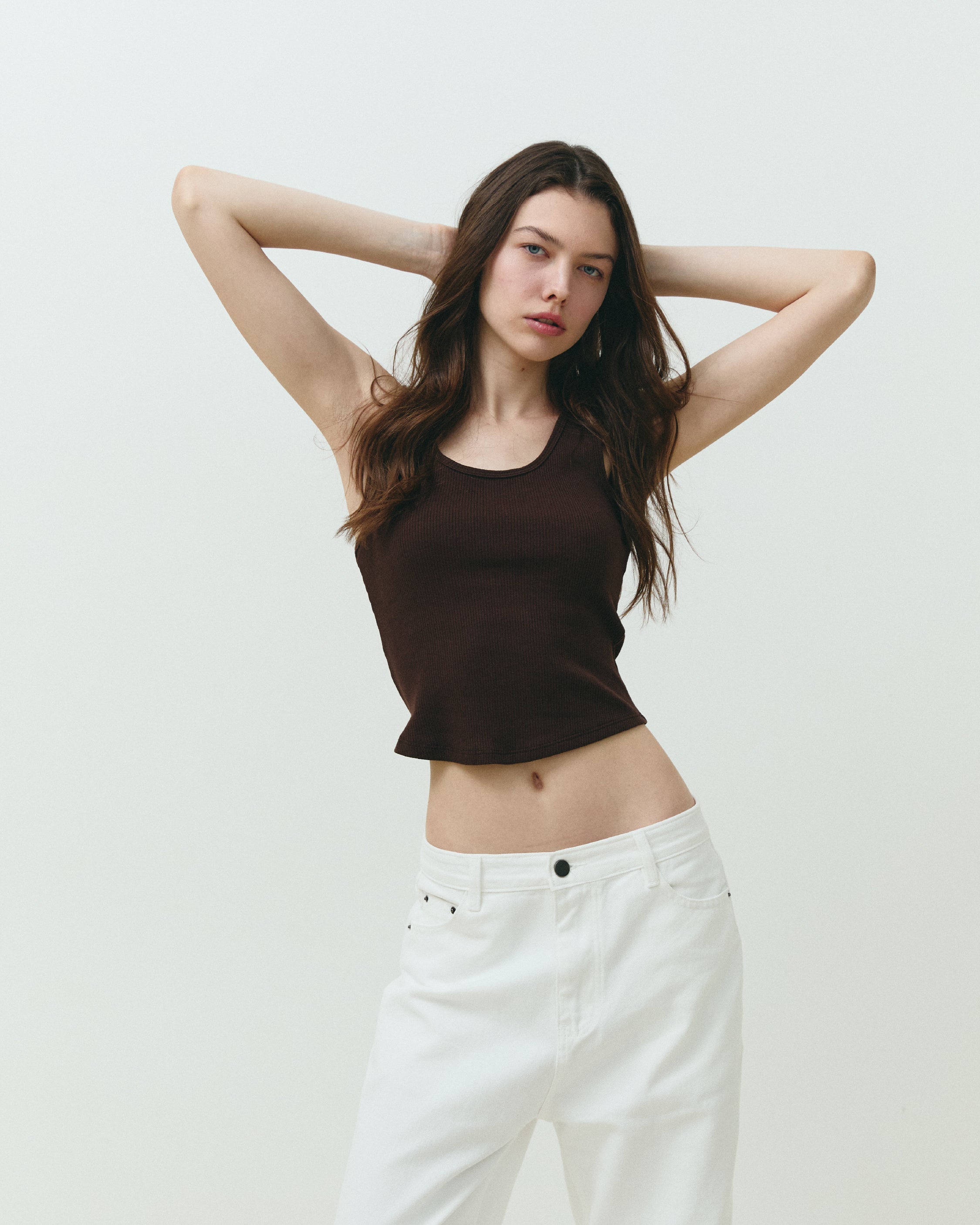 GREER TANK TOP BROWN