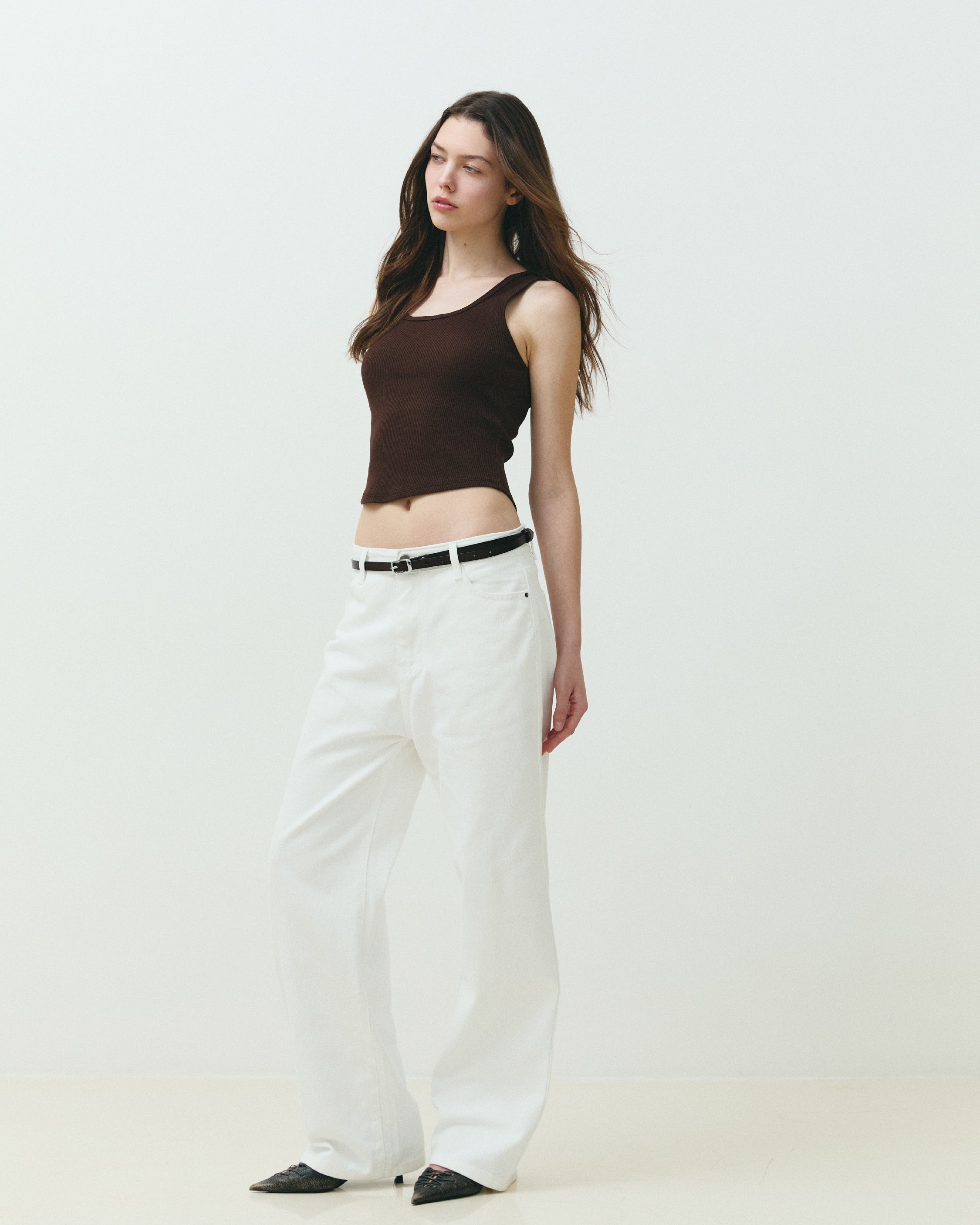 GREER TANK TOP BROWN