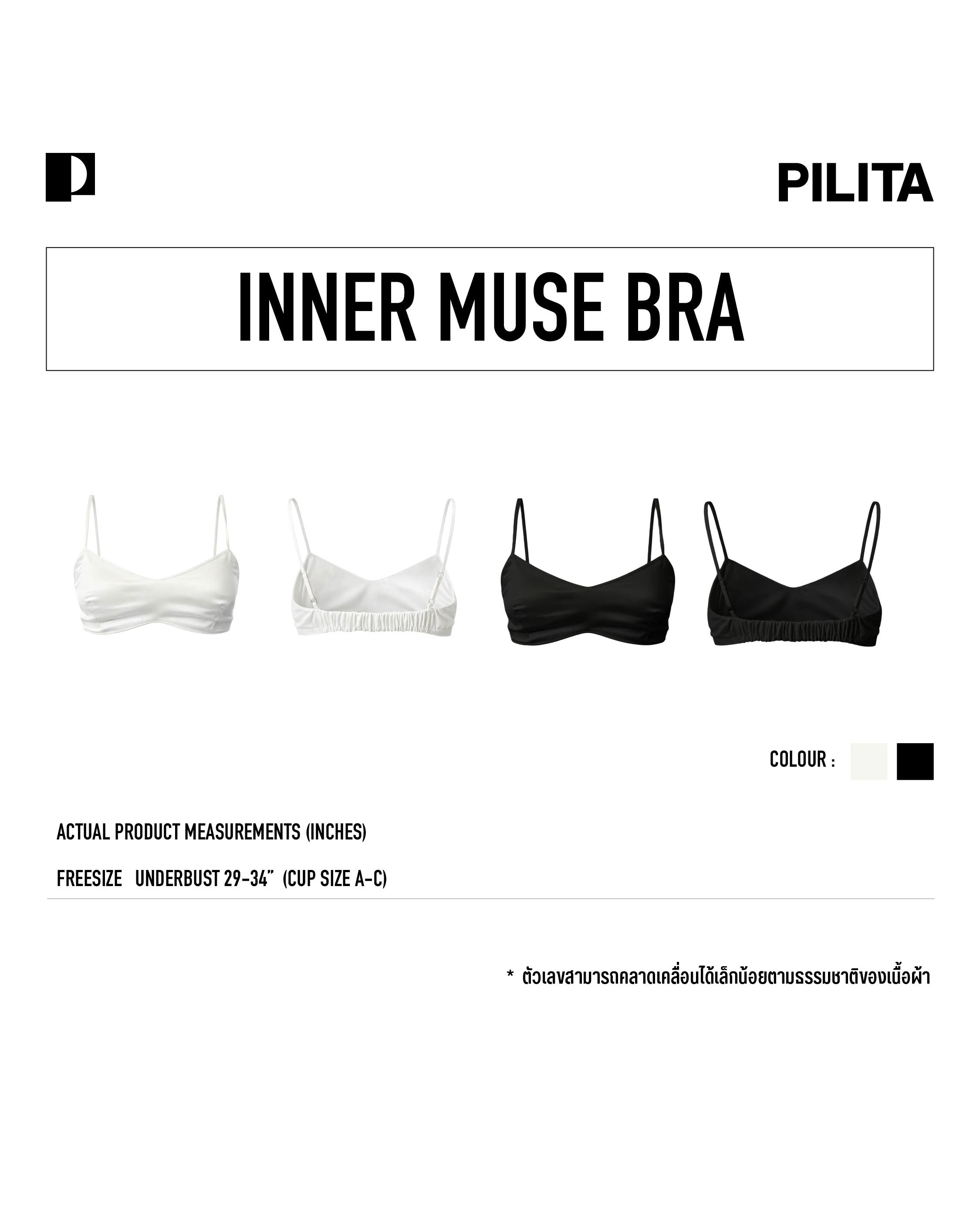 INNER MUSE BRA BLACK