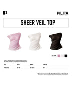 SHEER VEIL TOP IVORY