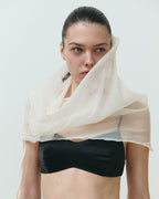 SHEER VEIL TOP IVORY