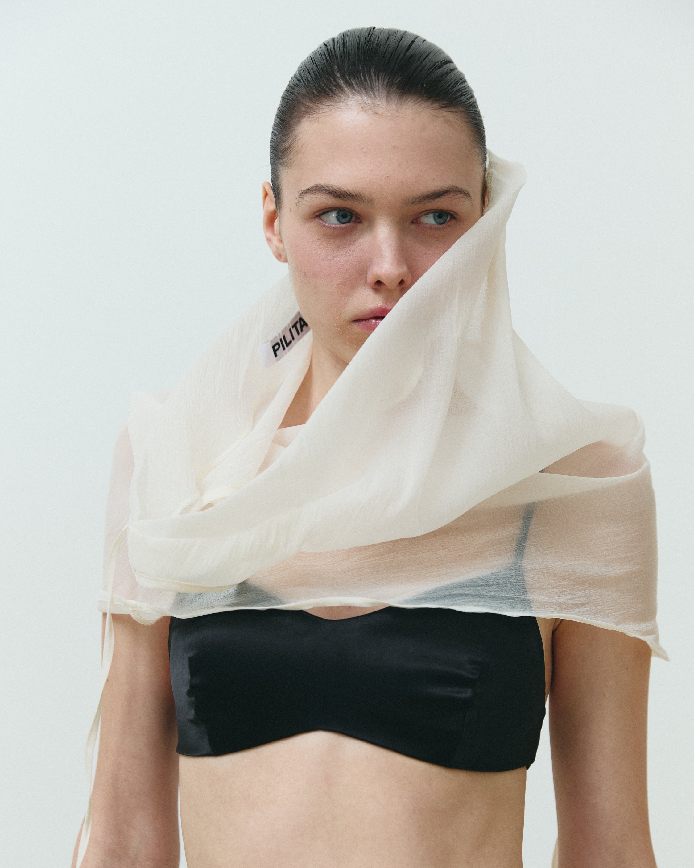SHEER VEIL TOP IVORY